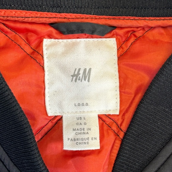 H&M BOMBER VEST JACKET LARGE - Picture 3 of 6